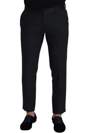 Dolce & Gabbana Spodnie, Mężczyzna, Czarny, L, Wełna, Suit Trousers