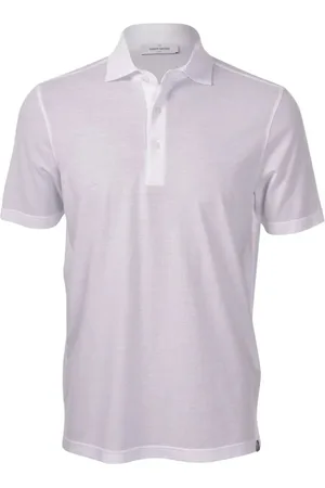 Gran Sasso Koszulki, Mężczyzna, Biały, M, Polo Shirts