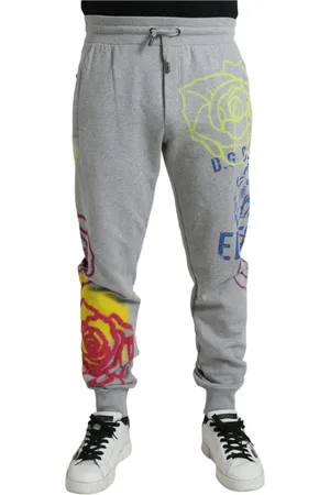 Dolce & Gabbana Spodnie, Mężczyzna, Szary, M, Sweatpants