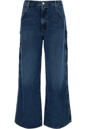 AGOLDE Jeansy, Mężczyzna, Niebieski, W32, Denim, Wide Jeansy