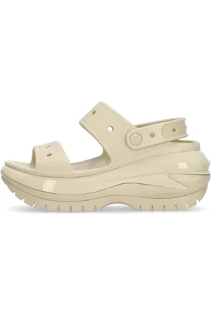 Crocs Buty, Kobieta, Beżowy, 38 EU, Klasyczna Mega Crush Sandał