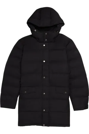 Brooks Brothers Płaszcze, Mężczyzna, Czarny, XL, Poliester, Pikowana Parka Puchowa