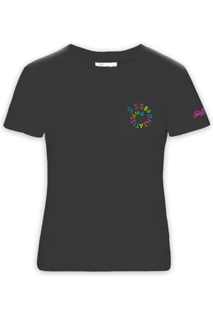 MC2 SAINT BARTH Koszulki, Kobieta, Czarny, L, Czarne T-shirty i Pola