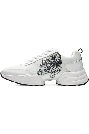 ED HARDY Buty, Mężczyzna, Biały, 44 EU, Tiger Runner Sneakers