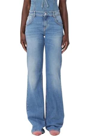 BLUMARINE Jeansy, Kobieta, Niebieski, M, Spodnie Regular Fit