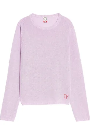 Inès de la Fressange Swetry, Kobieta, Fioletowy, L, Len, Mauve Angelina Jumper - Chic Style
