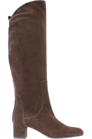 Inès de la Fressange Buty, Kobieta, brązowy, 36 EU, Zamsz, Brązowy Zamszowy Wysoki But