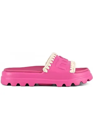 Mou Buty, Kobieta, Różowy, 38 EU, Zamsz, Sandałki EVA Fuchsia Szydełkowe