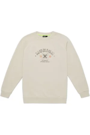 Munich Bluzy, Mężczyzna, Beżowy, L, Urban Casual Sweatshirt