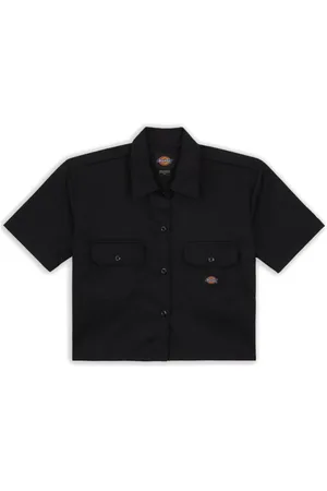 Dickies Bluzki, Kobieta, Czarny, L, Elegancka Koszula Damska