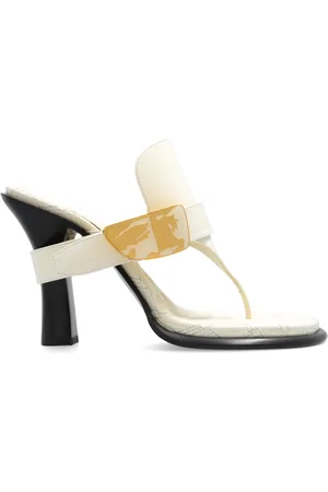 Burberry Buty, Kobieta, Beżowy, 39 EU, Skóra, Klapki na obcasie Bay