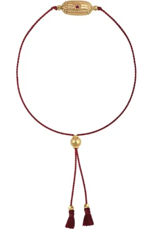 Dorothée Sausset Akcesoria, Kobieta, Żółty, ONE SIZE, Bransoletka Rakhi My Love