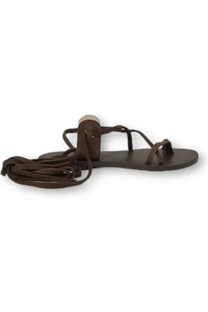 MANEBI Buty, Kobieta, brązowy, 37 EU, Niskie Sandały Buty