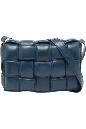 Bottega Veneta Pre-owned, Kobieta, Niebieski, ONE SIZE, Pre-owned skórzane torby na ramię