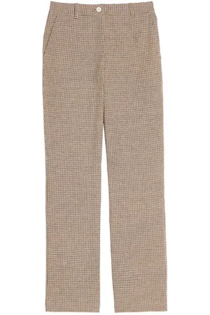 Inès de la Fressange Spodnie, Kobieta, Wielobarwność, L, Bawełna, Houndstooth Chino Spodnie