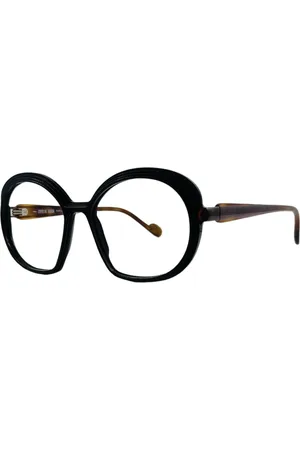 CAROLINE ABRAM Akcesoria, Kobieta, Czarny, ONE SIZE, Okulary Vintage Inspiracja Kitzy