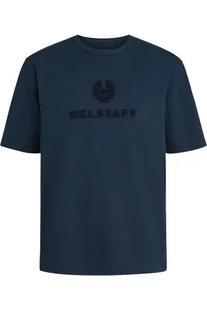 Belstaff Koszulki, Mężczyzna, Niebieski, S, Koszulka Varsity w kolorze Navy