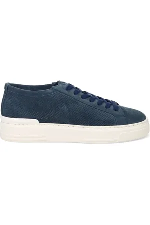 Fabi Buty, Mężczyzna, Niebieski, 41 EU, Len, Niebieskie Sneakersy Wyzwanie 2.0 Mikroperforowane
