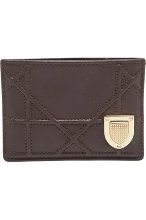 Dior Pre-owned, Kobieta, brązowy, ONE SIZE, Pre-owned skórzane portfele