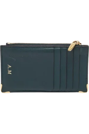 Cartier Pre-owned, Kobieta, Zielony, ONE SIZE, Pre-owned skórzane portfele