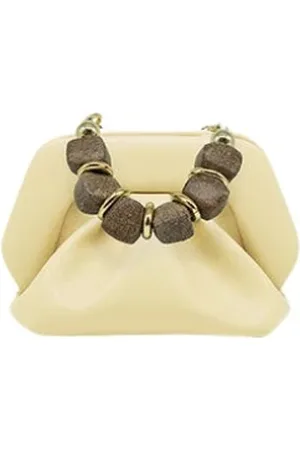 THEMOIRÈ Torebki, Kobieta, Żółty, ONE SIZE, Eco-Fabric Clutch Torba Zamykanie Magnetyczne