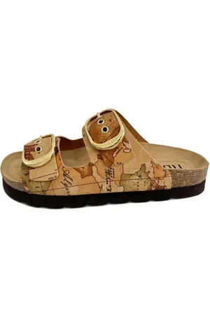 ALVIERO MARTINI 1A CLASSE Buty, Kobieta, Beżowy, 38 EU, Klapki Damskie Kolekcja Wiosna/Lato