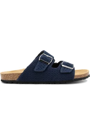 MC2 SAINT BARTH Buty, Mężczyzna, Niebieski, 40 EU, Sandały z wkładką korkową i regulowanymi paskami