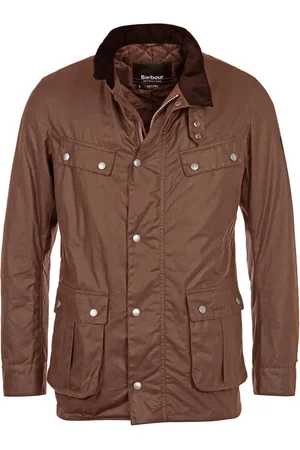 Barbour Kurtki, Mężczyzna, brązowy, M, Bawełna, Kurtka Duke Wax Styl Tourer