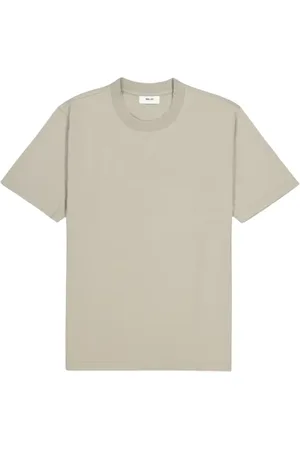 NN.07 Koszulki, Mężczyzna, Beżowy, M, Bawełna, Casual T-shirt z bawełny Pima