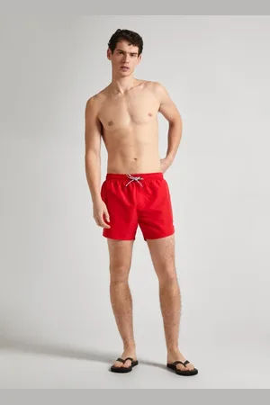 Pepe Jeans Stroje kąpielowe, Mężczyzna, Czerwony, M, Szybko schnące szorty kąpielowe