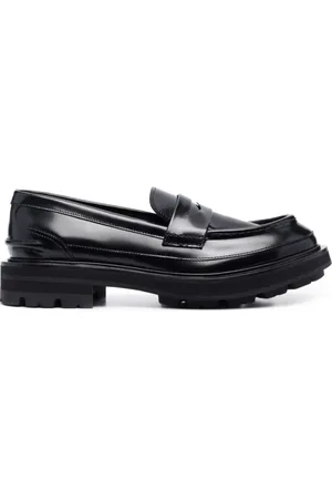 Alexander McQueen Buty, Mężczyzna, Czarny, 43 EU, Skóra, Chunky Penny Mokasyny Czarne Skóra