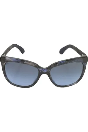 CHANEL Pre-owned, Kobieta, Niebieski, ONE SIZE, Pre-owned Plastic sunglasses