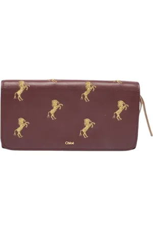 Chloé Pre-owned, Kobieta, Czerwony, ONE SIZE, Pre-owned skórzane portfele