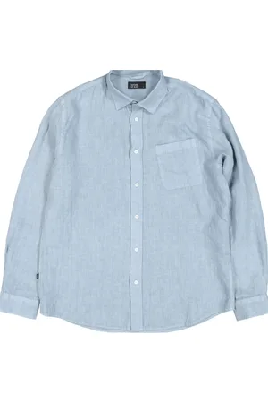 Butcher of Blue Koszule, Mężczyzna, Niebieski, 2XL, Lekki niebieski koszula z długim rękawem