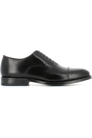 Green george Buty, Mężczyzna, Czarny, 45 EU, Czarne Skórzane Buty Oxford