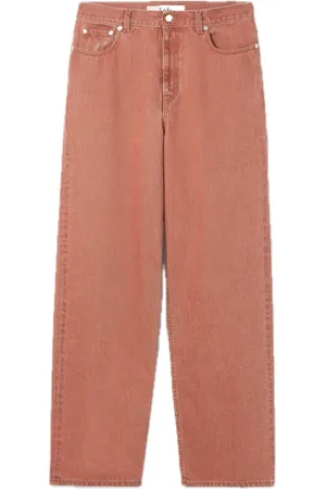 Séfr Jeansy, Kobieta, brązowy, W29, Denim, Luźne Szerokie Czerwone Jeansyy z Denimu
