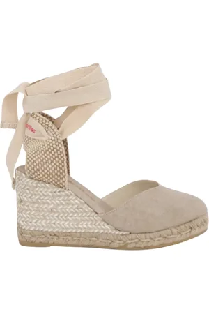 Espadrilles Buty, Kobieta, Beżowy, 40 EU, Beżowe Sandały