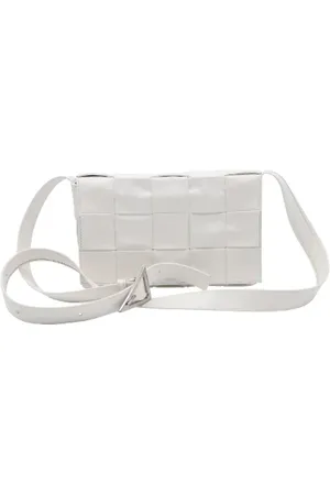 Bottega Veneta Pre-owned, Kobieta, Biały, ONE SIZE, Skóra, Pre-owned skórzane torby na ramię