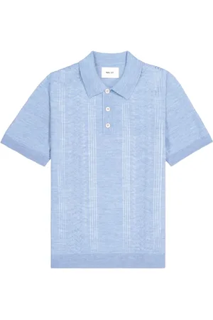 NN.07 Koszulki, Mężczyzna, Niebieski, M, Niebieski Thor SS Polo