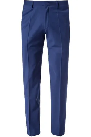 Roy Robson Spodnie, Mężczyzna, Niebieski, M, Spodnie Slim Fit z wełny i elastanu