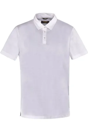 MOORER Koszulki, Mężczyzna, Biały, 2XL, Polo z bawełnianego dżerseju Pachino-Jcl