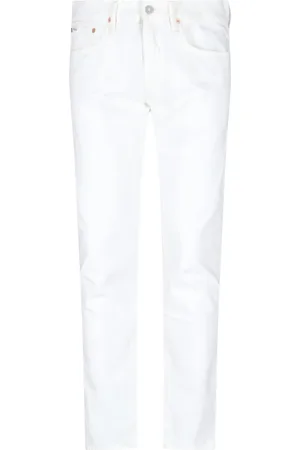Ralph Lauren Jeansy, Mężczyzna, Biały, W31 L32, Denim, Białe Jeansy o prostym krojuy