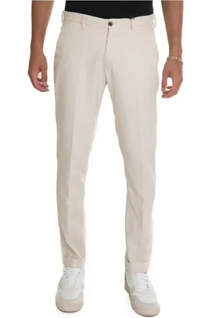 corneliani Spodnie, Mężczyzna, Biały, 3XL, Spodnie Chino Slim Fit Stone Washed