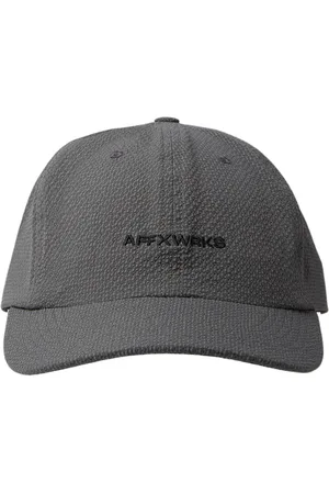 AFFXWRKS Akcesoria, Mężczyzna, Szary, ONE SIZE, Teksturowana Czapka Baseballowa