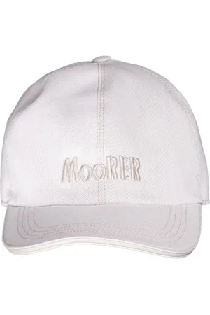 MOORER Akcesoria, unisex, Beżowy, S, Denim, Bejsbolówka z japońskiego denimu z logo 3D