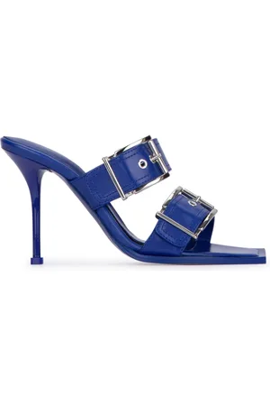 Alexander McQueen Buty, Kobieta, Niebieski, 37 1/2 EU, Stylowe Sandały na Lato