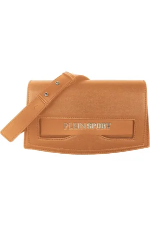 Philipp Plein Torebki, Kobieta, brązowy, ONE SIZE, Torba na ramię z srebrnym logo