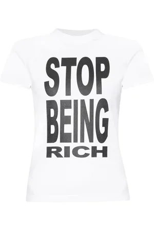 Vetements Koszulki, Kobieta, Biały, L, T-shirt z nadrukiem