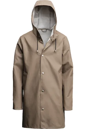 Stutterheim Kurtki, Mężczyzna, Zielony, M, Lekki Płaszcz Przeciwdeszczowy Stockholm Niebieski Popiół