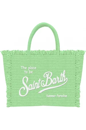 MC2 SAINT BARTH Torebki, Kobieta, Zielony, ONE SIZE, Słoma Vanity Torba Plaża Czas wolny